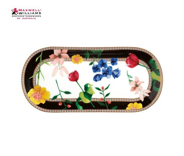 Блюдо прямоугольное  25*11см. черное Contessa