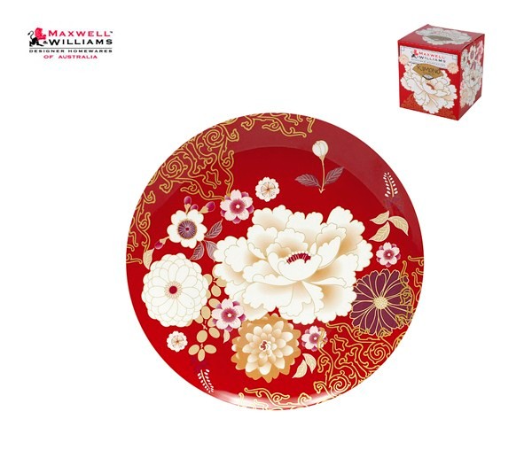 Тарелка 20см. красное Кимоно