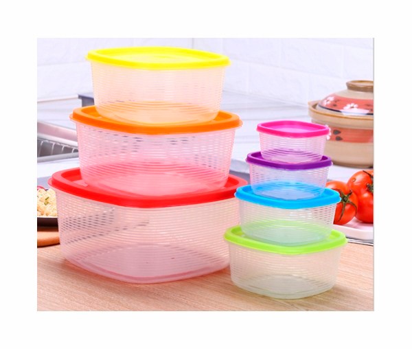 Контейнер пластик, 7 предметов 25,21,17,14,12,10,8см.