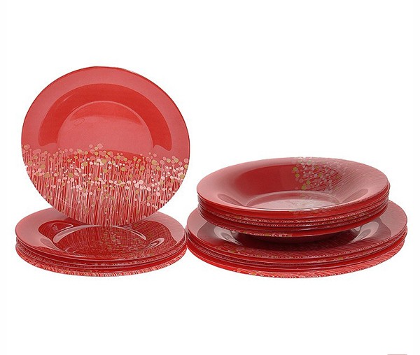 Сервиз столовый 18 предметов 6 персон Flowerfield Red