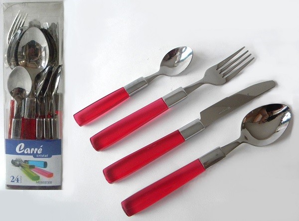 Столовые приборы 24 предмета 6 персон Carre Cristal