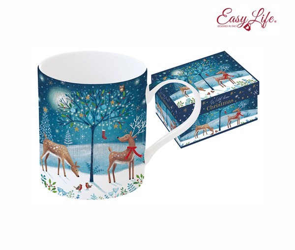 Кружка 350 мл., Новогодняя сказка. Олени