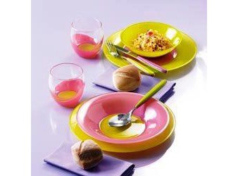 Сервиз столовый 19 предметов 6 персон Green Pink