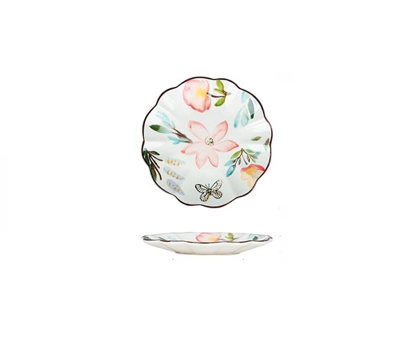 Тарелка керамическая, 15,5см. Летний сад