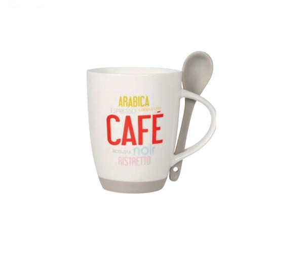 Кружка  с ложкой 300 мл., 2 предмета Arabica