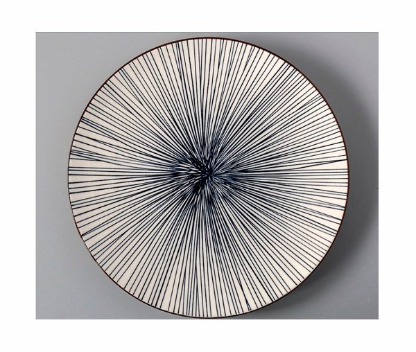 Тарелка 26см. керамическая, Полосы