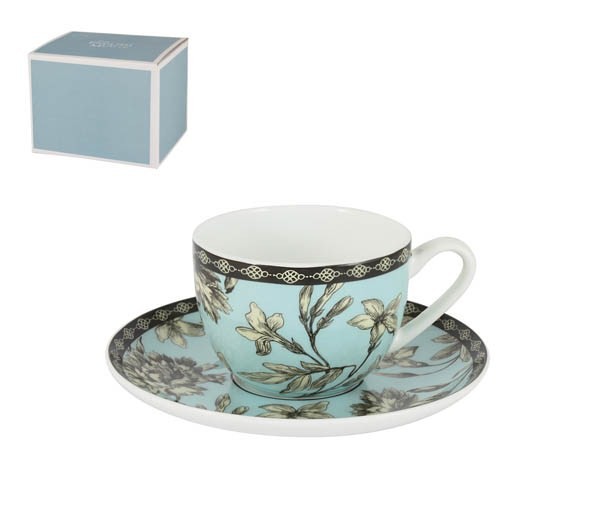 Набор чайный 2 предмета голубая Наталия