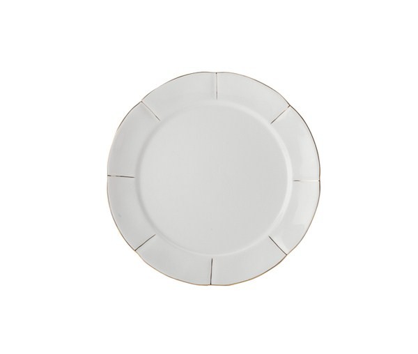 Тарелка 19см. белая Свежее дыхание