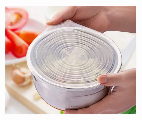 Крышка силикон прозрачная 9,5см.