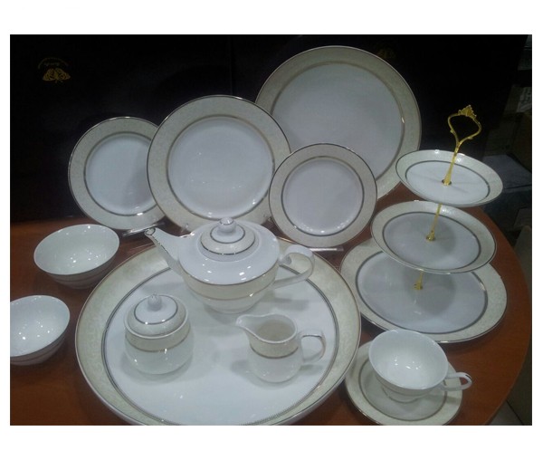 Сервиз чайно-столовый 12 пер 103 предмета крем