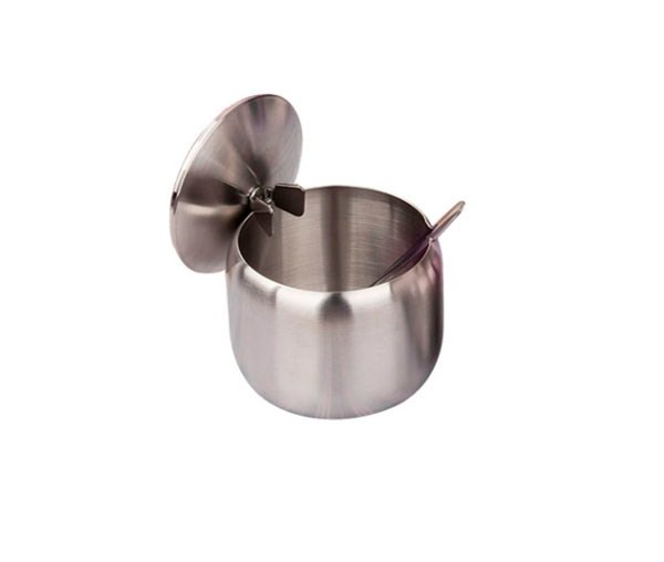 Сахарница с ложкой 9*8,5см. сталь