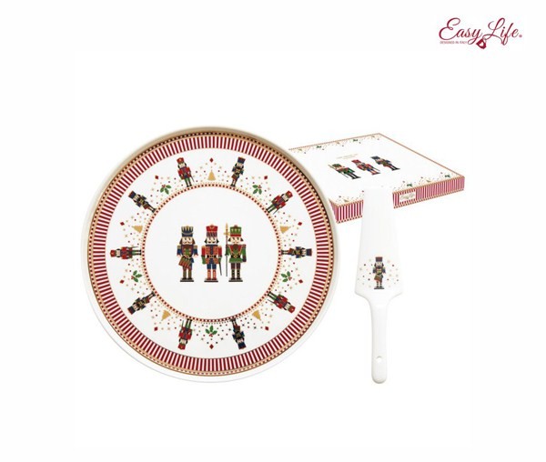 Блюдо для торта 32см. 2 предмета Щелкунчик