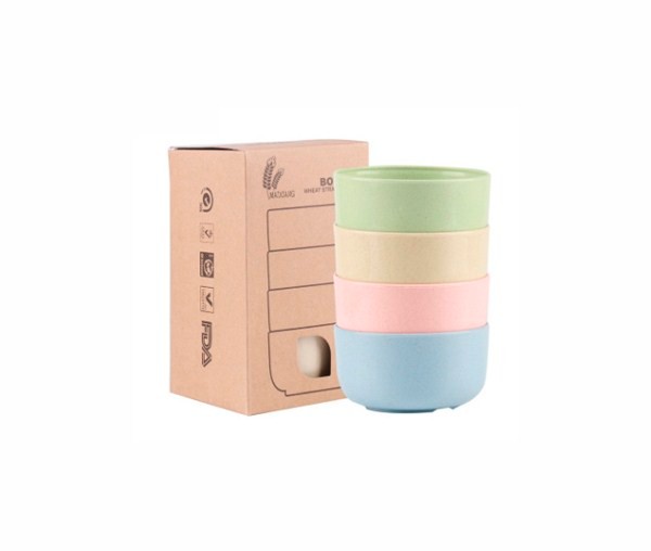 Салатник 4шт 12см. пшеничная солома