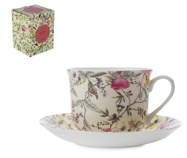 Бульонница 2 предмета 0,48л. Летние цветы