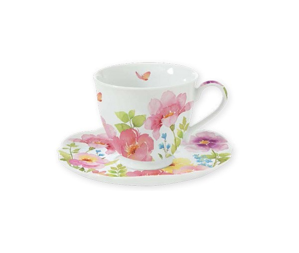 Чайная пара 225мл. 1 персона Watercolors