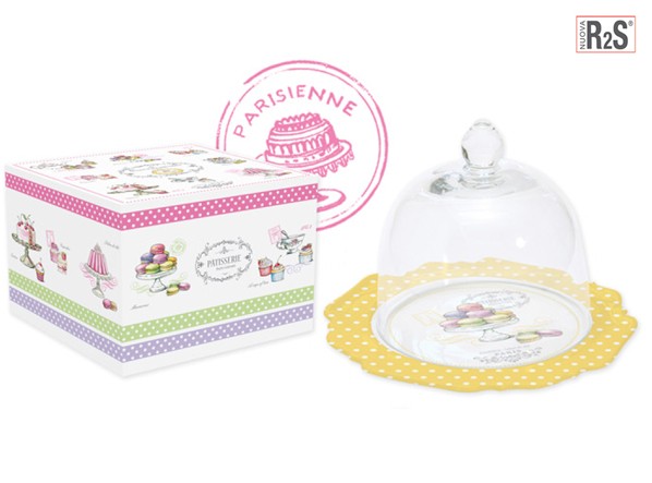 Тортница низкая, с крышкой 16см. Gourmandise