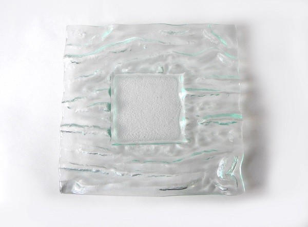 Блюдо квадратное, прозрачное, 20*20см. Wave Square