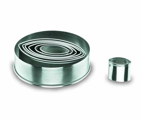 Набор форм для резки 7 предметов овальный L