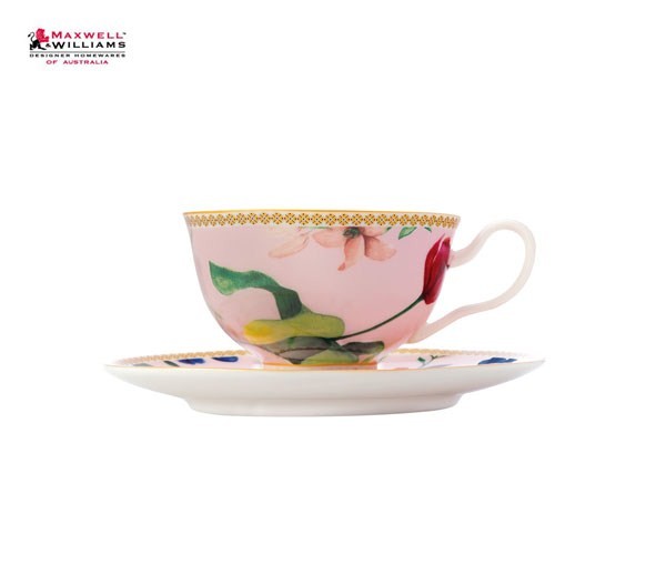 Чайная пара 200мл. розовая Contessa