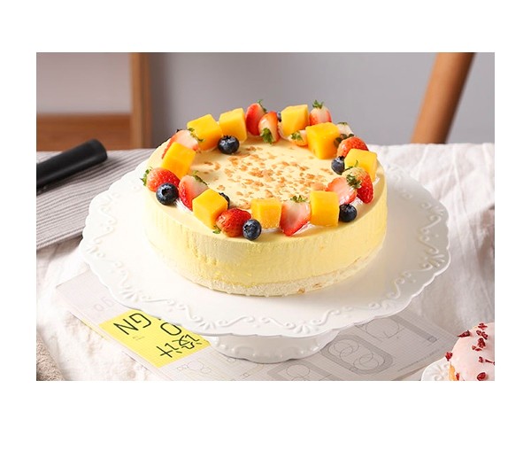 Тортница нога фарфор 30см. Ажур