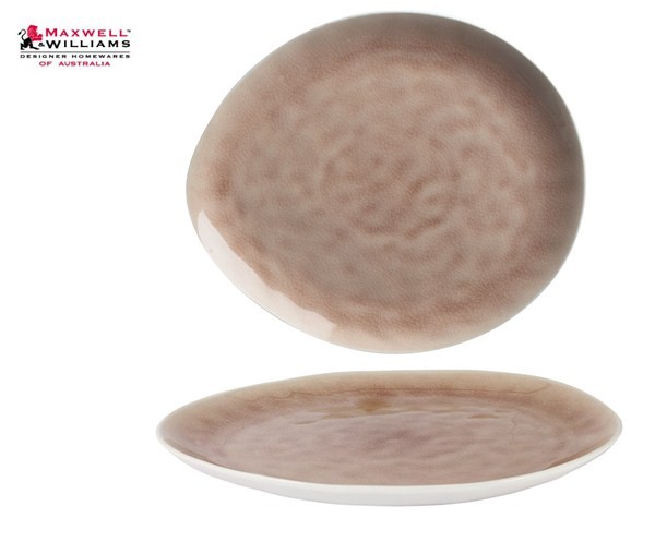 Тарелка 33*29см. пыльно-розовый Artisan