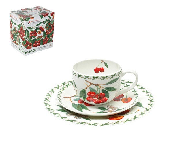 Набор чайный 3 предмета Вишня