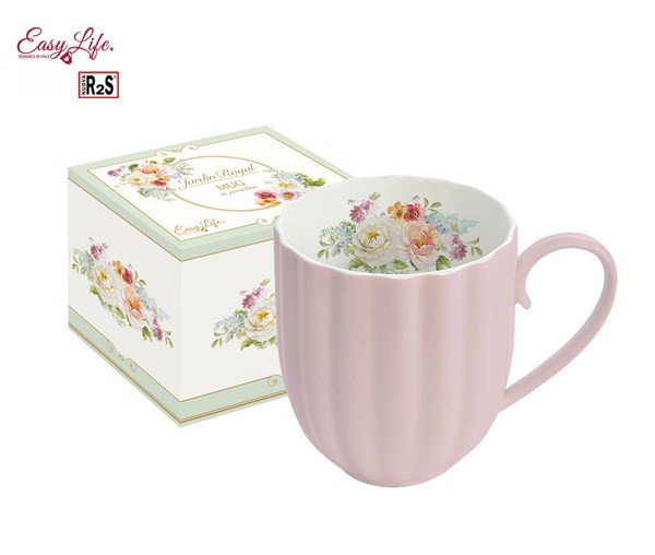 Кружка 300 мл., розовая Королевский сад