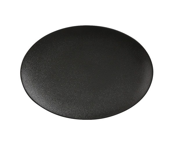 Блюдо овальное 30*22см. черное Икра