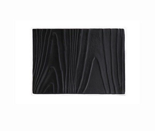 Блюдо прямоугольное  25*17,5см. черное Tree