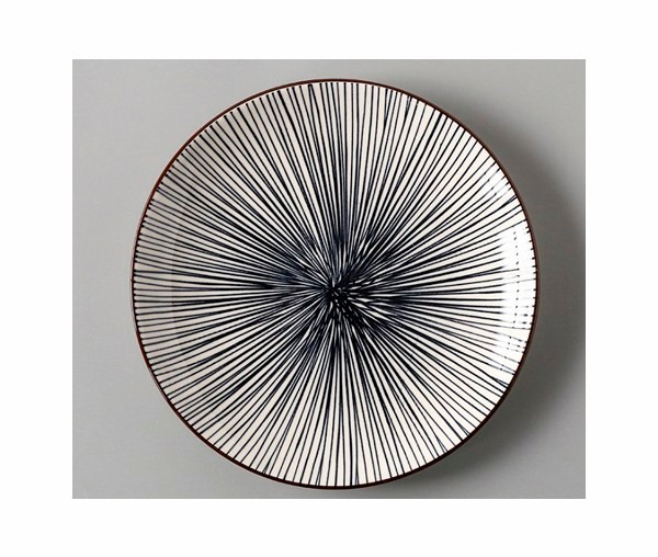 Тарелка 20см. керамическая, Полосы