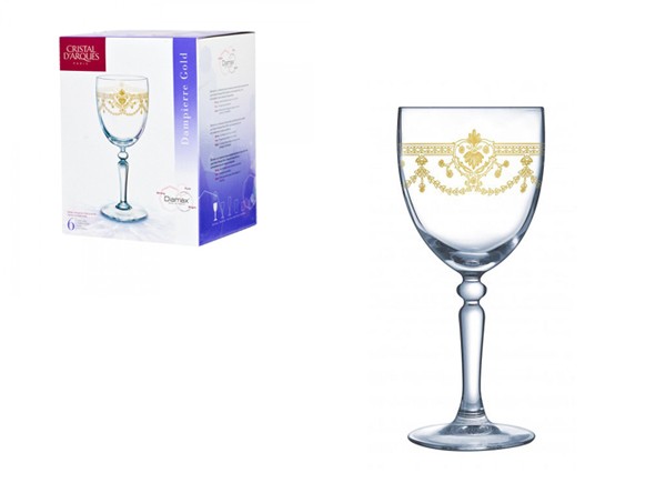 Рюмка 260мл. 6шт Dampierre Gold