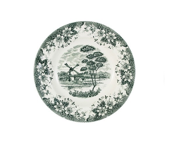 Тарелка 23см. суповая Мельница