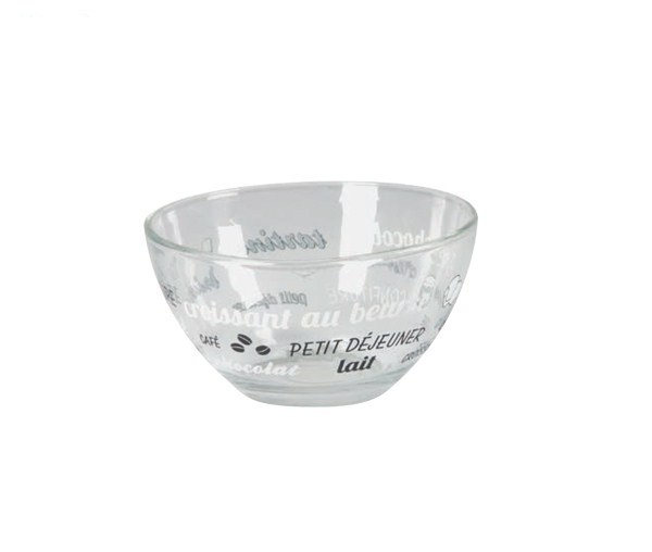 Салатник стекло, 800мл. черный Cafe Creme