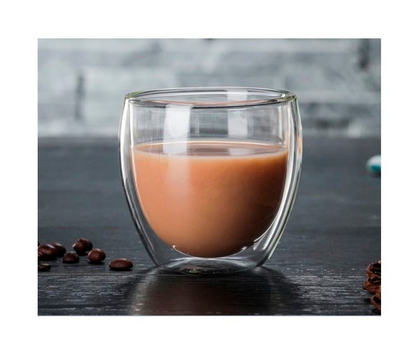 Стакан для кофе двойное стекло 250мл. OEM