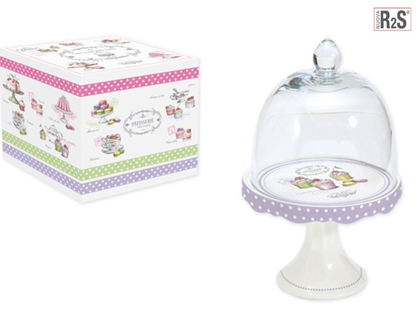 Тортница высокая с крышкой 12см. Gourmandise