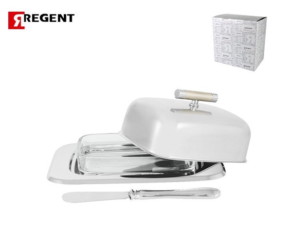 Масленка 18*12*7см. с ножом Перле