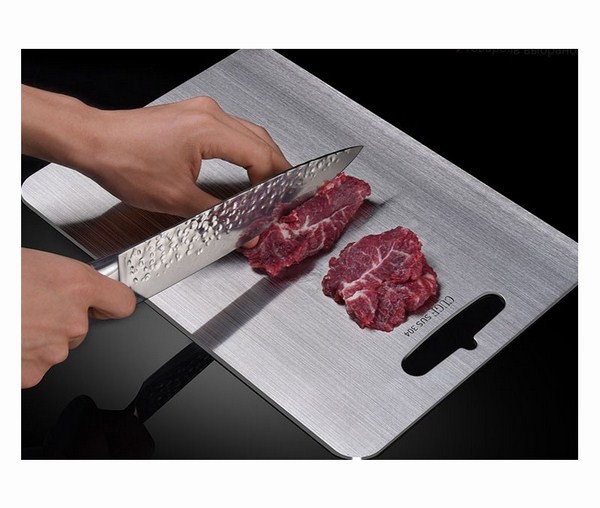 Доска для разделки сталь 33*23*2см.