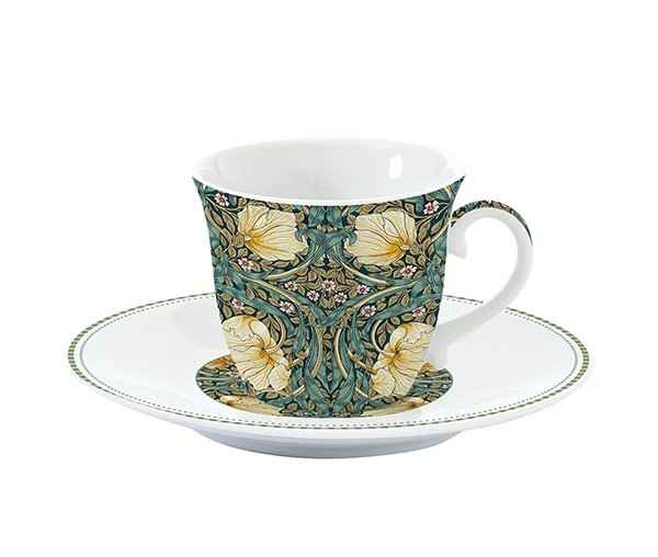 Чайная пара 200 мл. темно-зеленая Уильям Моррис