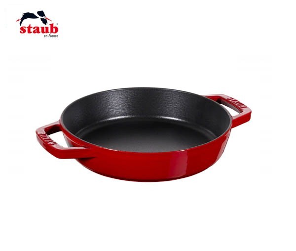 Сковорода 20см. две ручки вишневая