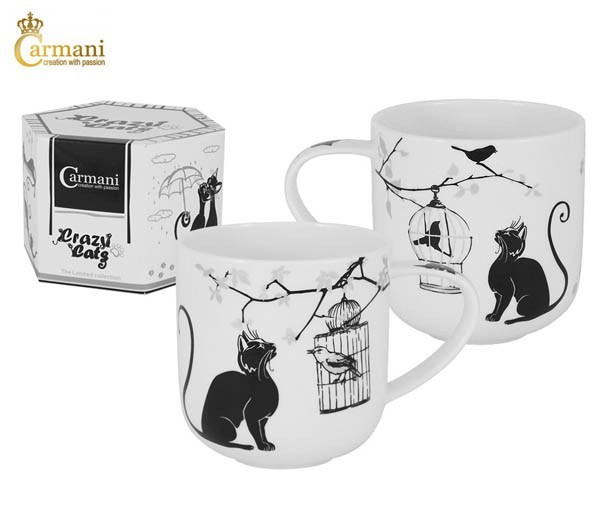 Бульонница 500мл. Crazy Cats Кошка и птичка