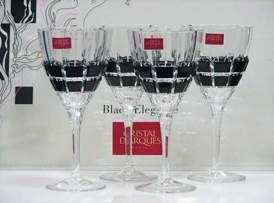 Рюмка 190мл. 4шт Black Elegance