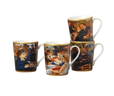 Кружка 4шт 0,4л. Ренуар