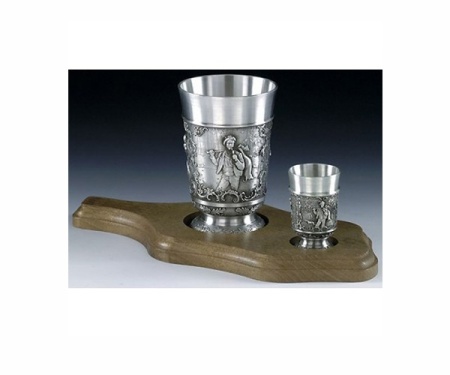 Стакан и стопка на подставке Jenerwein