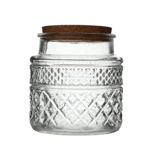 Банка круглая 13*12см 1400мл пробка Деревня