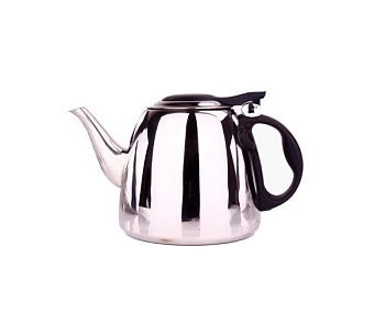 Чайник заварочный, стальной 1,2л. круглый без сита