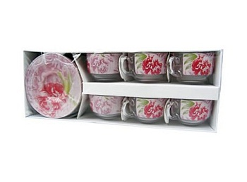 Набор чашек 220мл. 6шт Pastel Pink