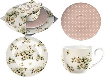 Чайная пара 3 предмета 1 персона Cottage Flower Чайная пара 3 предмета 1 персона Cottage Flower