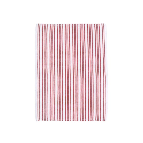 Полотенце 40*60см. хлопок Полоска коричневая