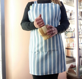 Фартук Полоска серая