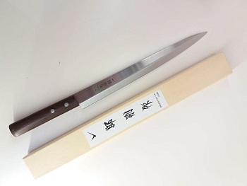 Нож разделочный темная ручка 29см.